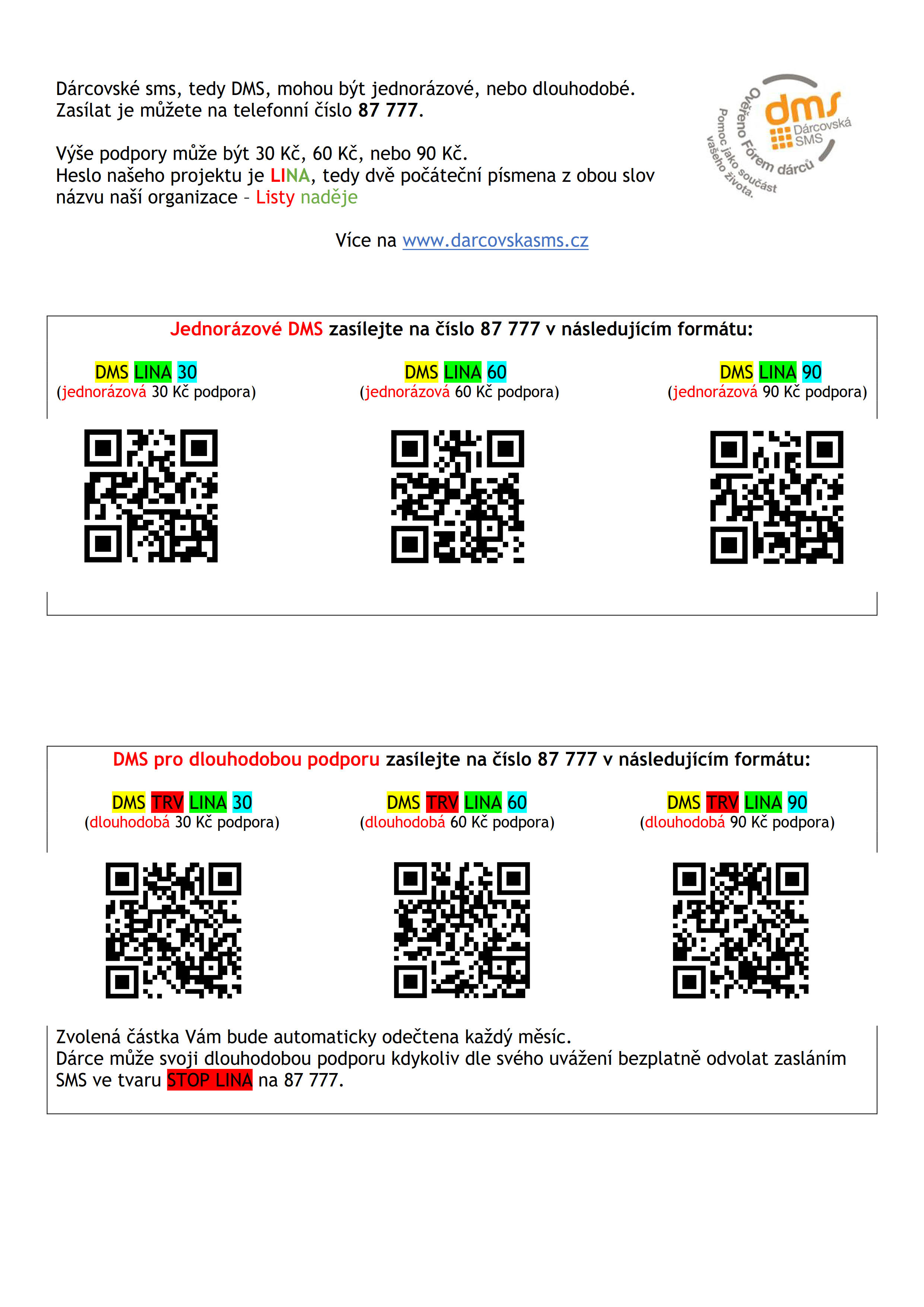 WEB - návod pro DMS